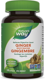 Ginger Root – Traditional Digestive Support Supplement – Helps Relieve Digestive Upset – Gluten Free, Vegetarian, Non-Gmo – 100 Capsules